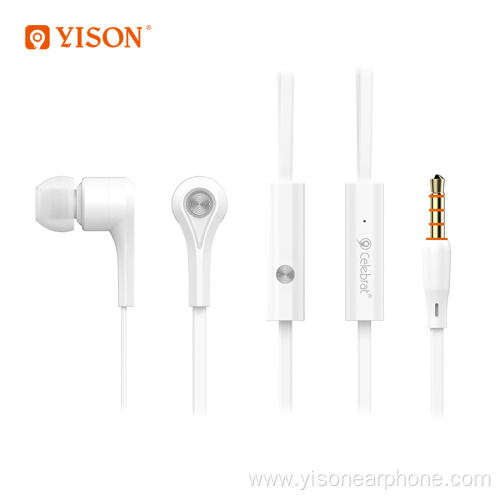 YISON Cheap Wired Earphone Anti Noise In-ear Earphone